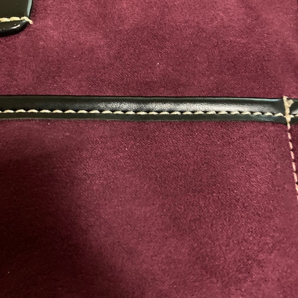 Saks Fifth Avenue Burgundy Tote Hand Bag / Purse - Picture 12 of 12